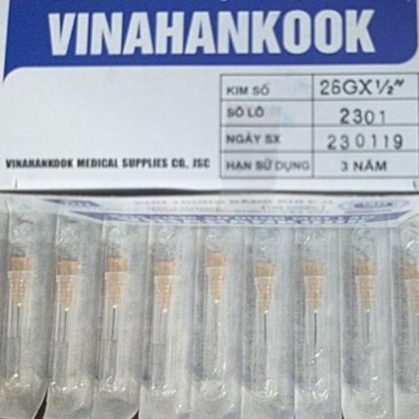 Kim tiêm 18G, 20G, 23G, 25G, 26G, 25G x 5/8 Vinahankook