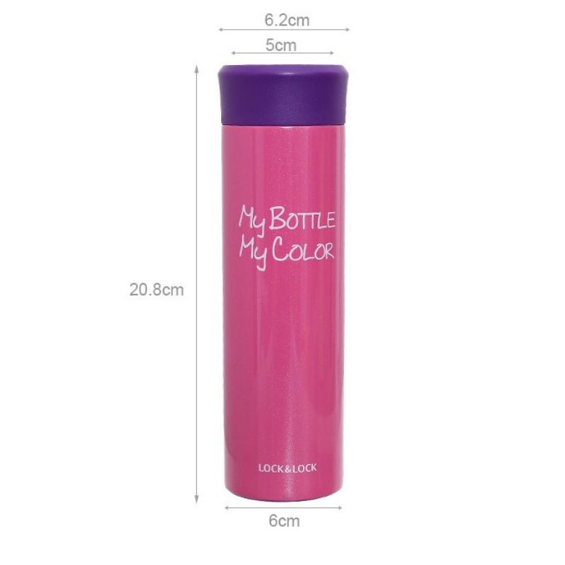 Bình Giữ Nhiệt Lock & Lock Colorful Tumbler in My Bottle My Color 390ml đỏ đen