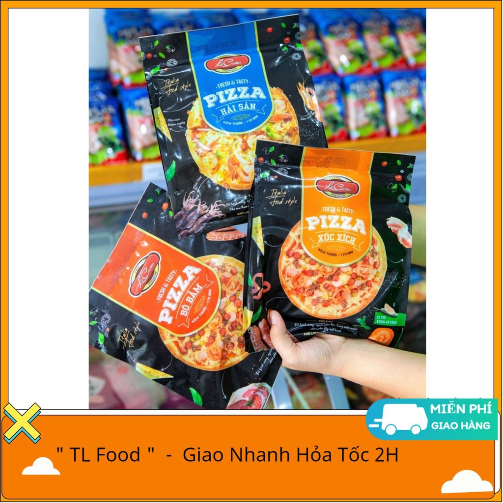 Pizza Xúc Xích / Hải Sản / Bò Bầm chế biến sẵn Lacusina
