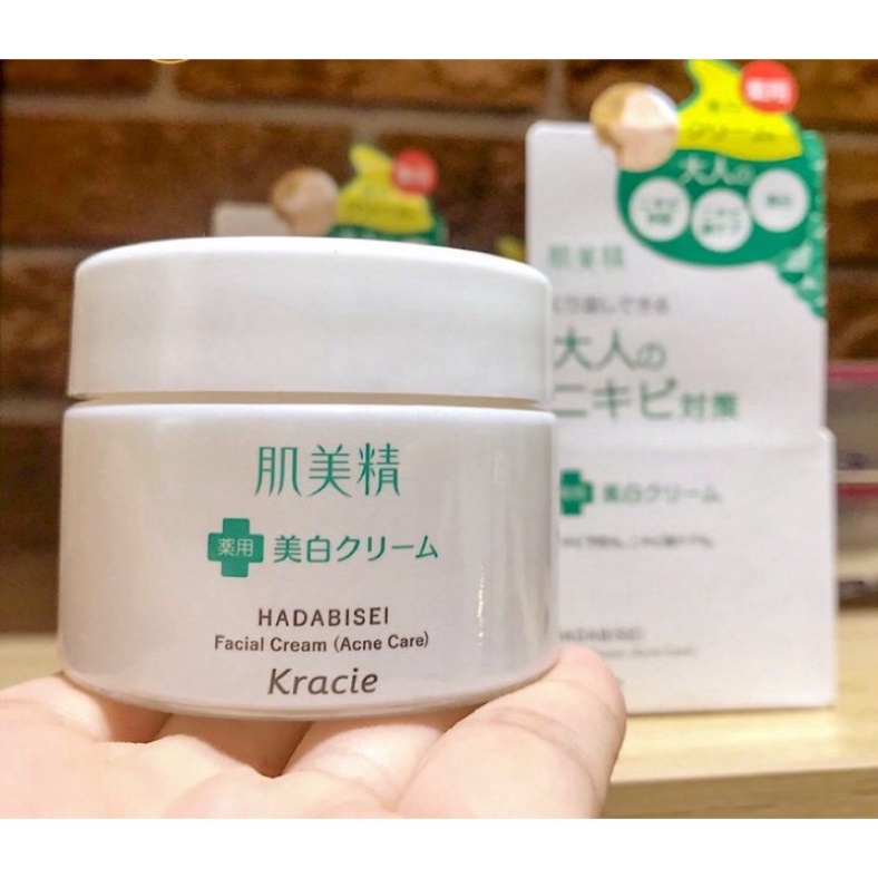 Kem dưỡng ngăn ngừa mụn và dưỡng trắng Kracie Hadabisei Acne