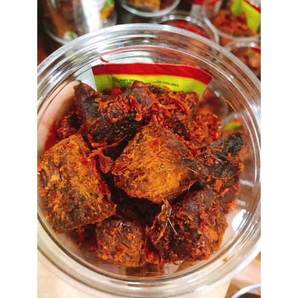 khô bò viên hồng ngự hũ 250gr thơm ngon đậm vị