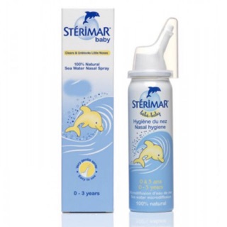 Xịt muối biển Sterimar màu vàng (100ml) - hàng Pháp