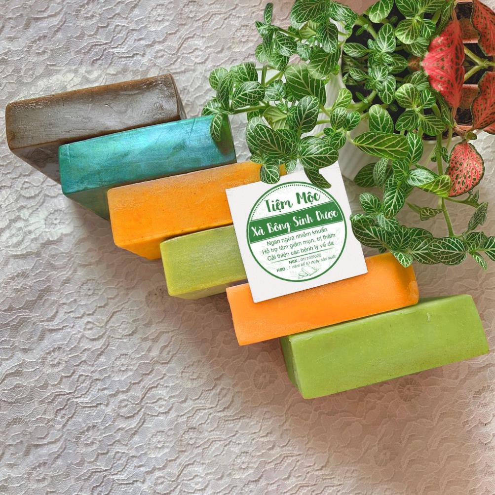 Xà phòng làm sạch mụn lưng Tiệm Mộc 130gr dạng bánh hương thơm hoa trái | BigBuy360 - bigbuy360.vn