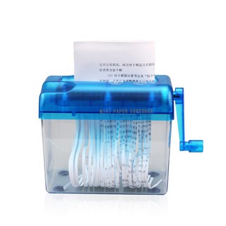 Máy cắt giấy mini văn phòng, máy hủy tài liệu,dụng cụ cắt nhỏ giấy A4, A5 cầm tay. tạo giấy rơm chống sốc
