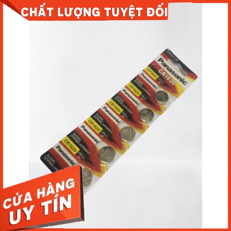 [HDMusictechnology] Vỉ 5 Viên Pin Panasonic CR1620 Pin 3V Lithium Made in Indonesia