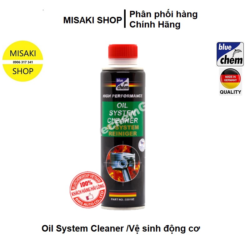⚡️Cao Cấp⚡️Oil System Cleaner Bluechem 250ml 👉Vệ Sinh động cơ📞Misaki Shop