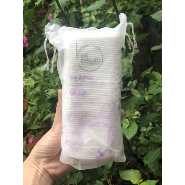 Bông tẩy trang, bông lau mặt Be Beauty care 3 lớp 60 miếng to