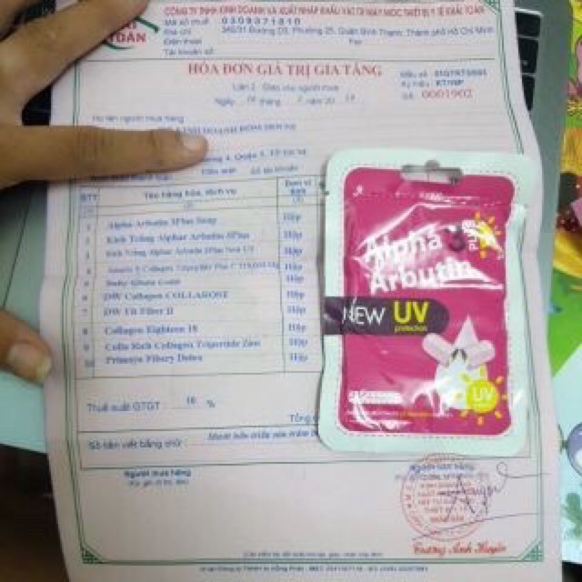 Vỉ Kích Trắng Alpha Arbutin 3 Thái Lan