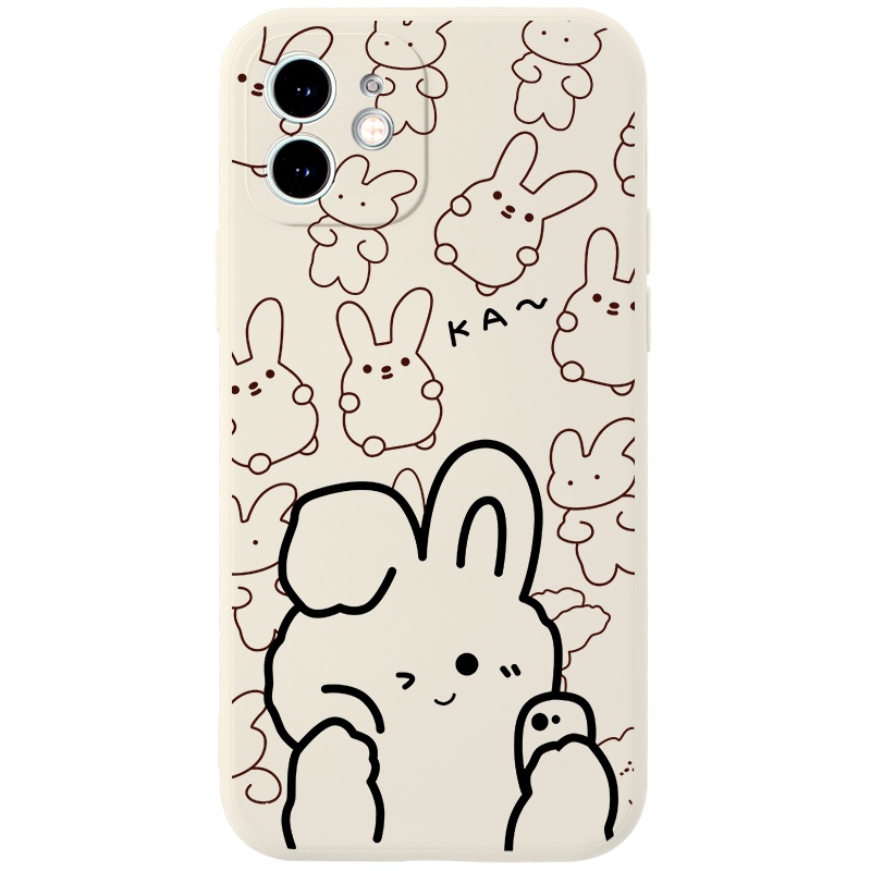 Ốp lưng JURSUE hoạt hình cặp đôi dễ thương đẹp cho iPhone 13 12 11 Pro Max SE 2020 X XR XS ip 8 7 6 6S Plus kute Y182