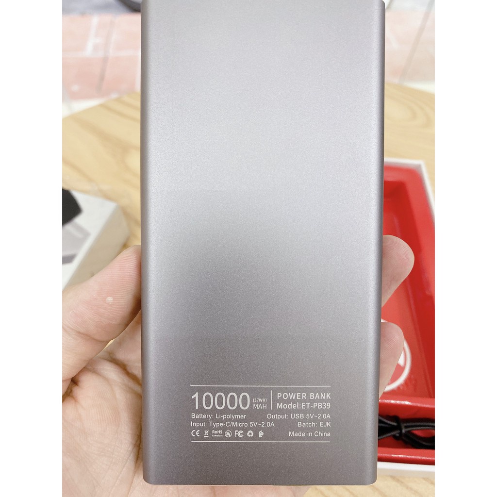 Sạc dự phòng earldom 10.000mah PB 39