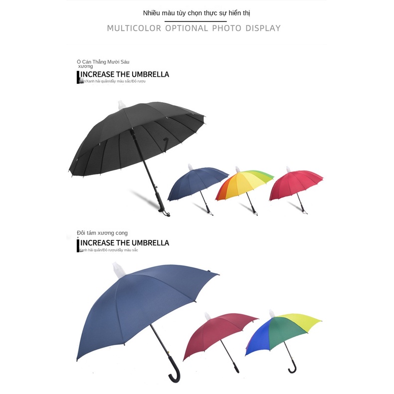 Dù Tay Cầm Dài Tự Động Bằng Nhựa Chống Thấm Nước Có Vỏ Bọc Dành Cho Nam Và Nữ