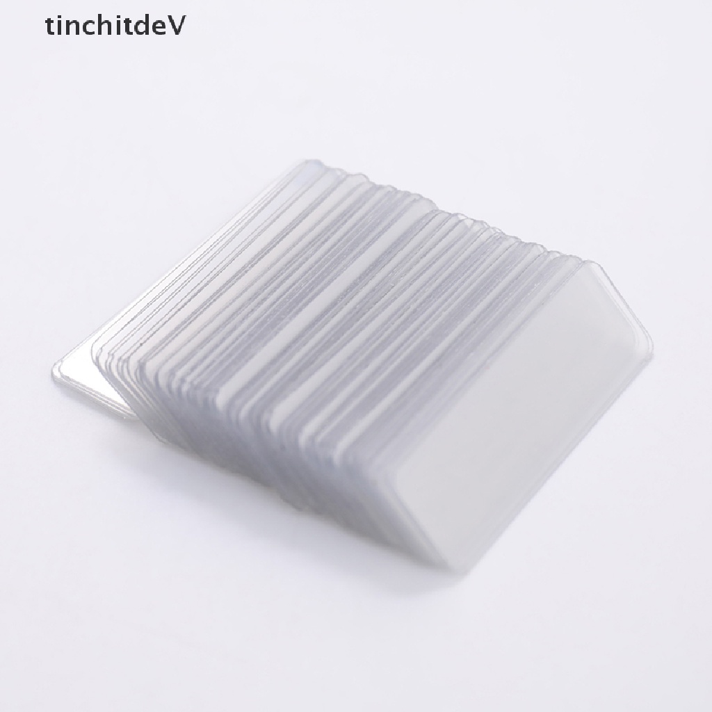 Hộp 60 Băng Keo Hai Mặt Hình Vuông Siêu Dính Trong Suốt Chống Thấm Nước Không Để Lại Dấu Vết