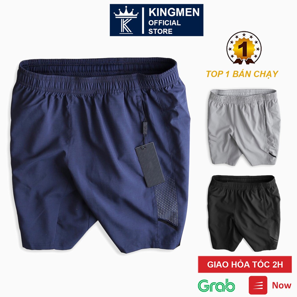 Quần short nam chính hãng, quần ngắn nam cao cấp thể thao chất gió thun co giãn nhẹ mặc siêu mát mẻ thoải mái H