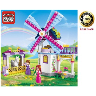 BỘ XẾP HÌNH ENLIGHTEN 2604 - Lắp Ráp Khu Vườn Cối Xay Gió Công Chúa Leah Princess Leah 210 Chi Tiết!