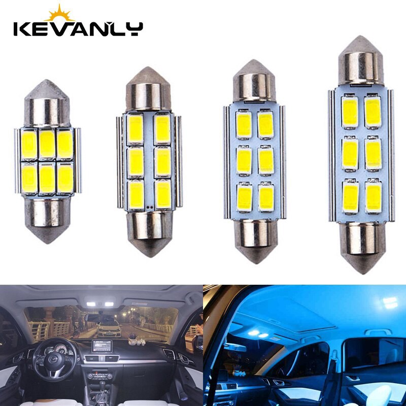 Set 10 đèn LED Kevanly C5W 31 36 39 41mm 5730 cho xe hơi