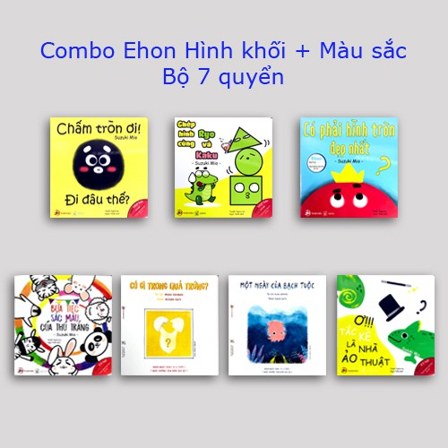 Sách - Combo Ehon Hình Khối + Màu Sắc