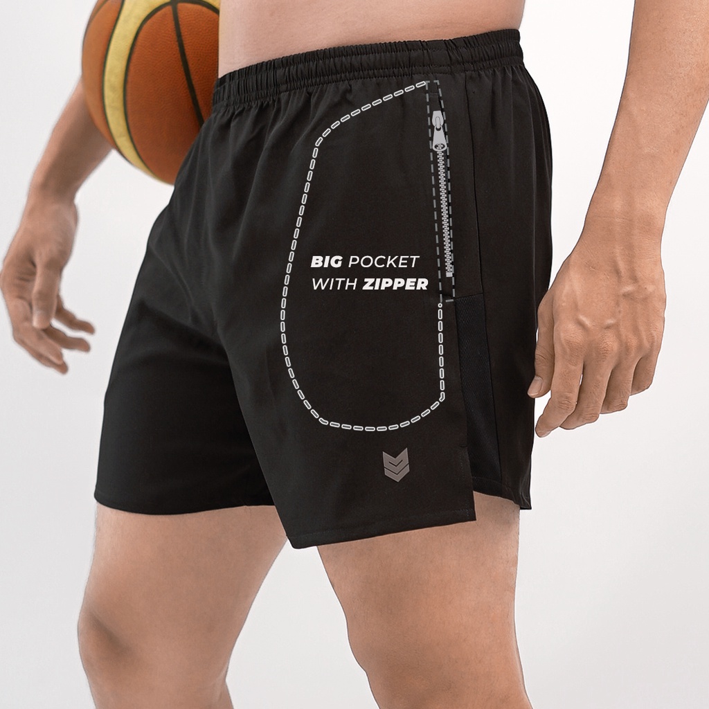 Quần đùi thể thao Quick Dry Training Short Nhanh khô thoáng mát Tập Gym chơi Bóng Rổ Tennis Chạy Bộ - Redikick QD03