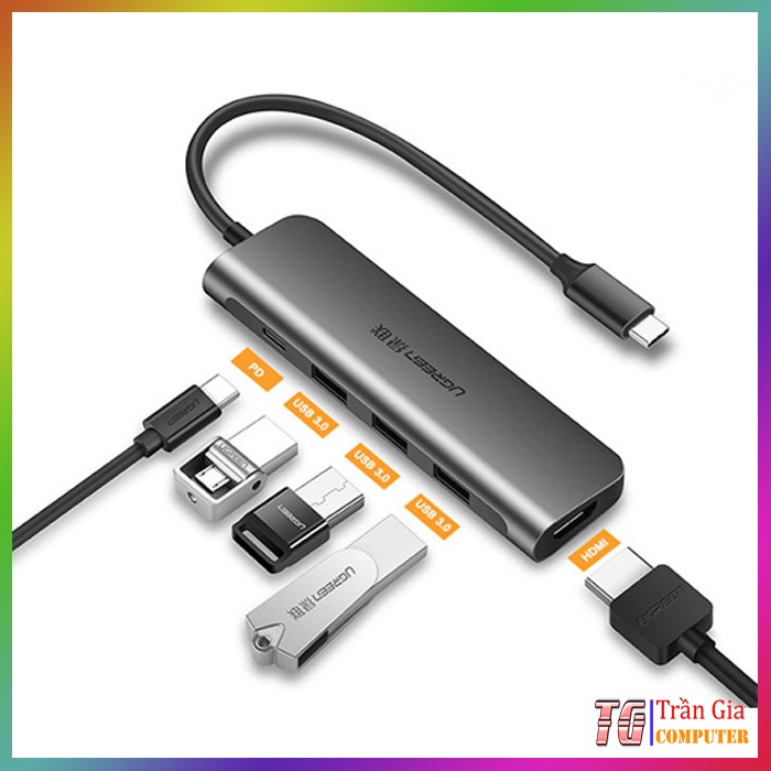 Cáp USB Type C to HDMI, USB 3.0 cao cấp Ugreen 50209