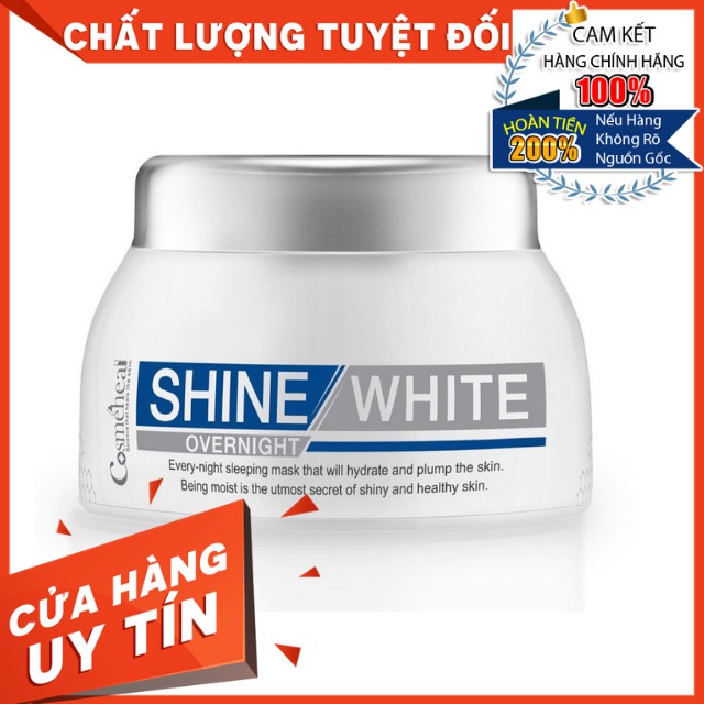 [HÀNG NHẬP KHẨU]Mặt Nạ Ngủ Cấp Ẩm Ủ Trắng Sáng Da Mờ Thâm Mụn Nám Tàn Nhang Chống Lão Hoá Cosmeheal ShineWhite Overnight