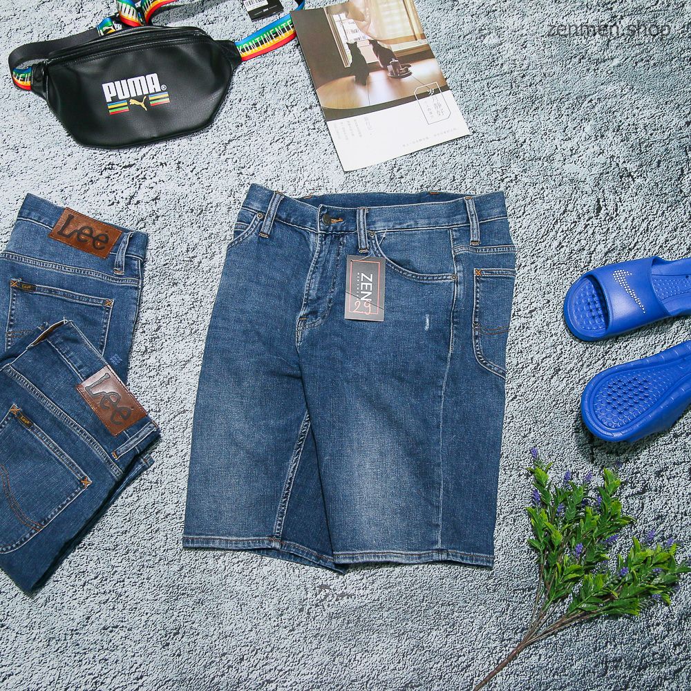 Quần Short Jean Nam Lee Hàng Xuất Dư Xịn Chính Hãng