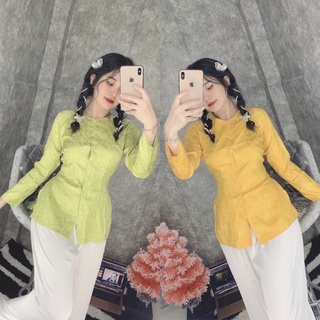ĐỒ LAM ĐI CHÙA # ÁO LẺ BÀ BA LỤA GẤM