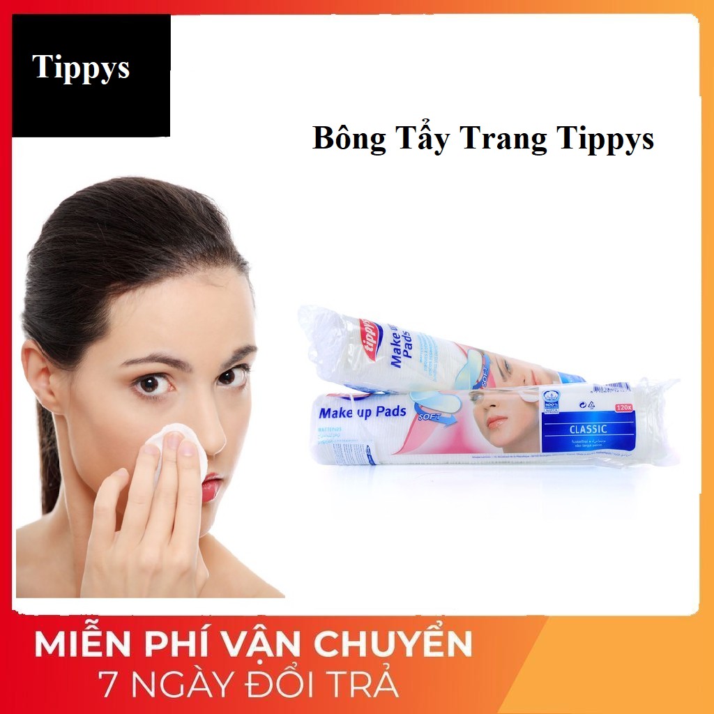 Bông Tẩy Trang Cao Cấp Không Xù Tippys