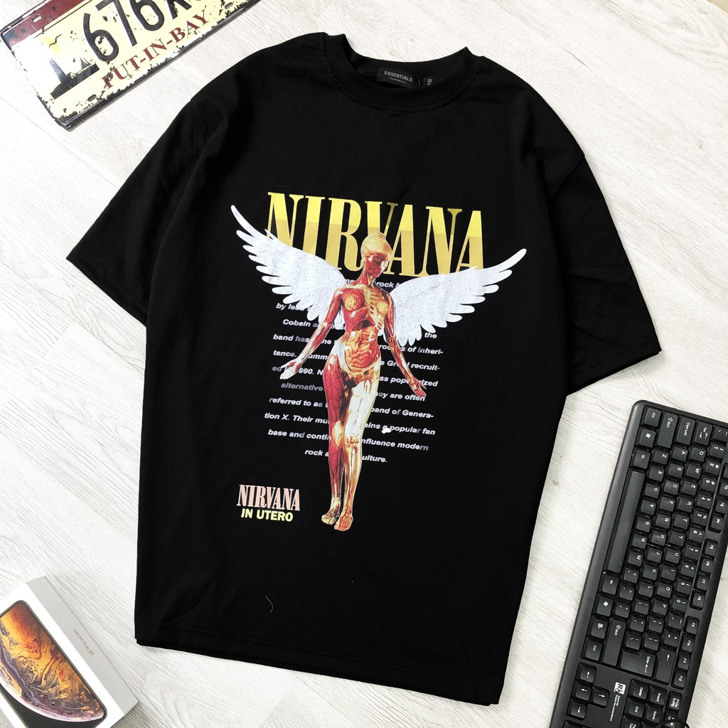 Áo thun nam nữ NIVARA KURT CONAIN, áo thun tay lỡ nam nữ unisex, Dricco_offcial