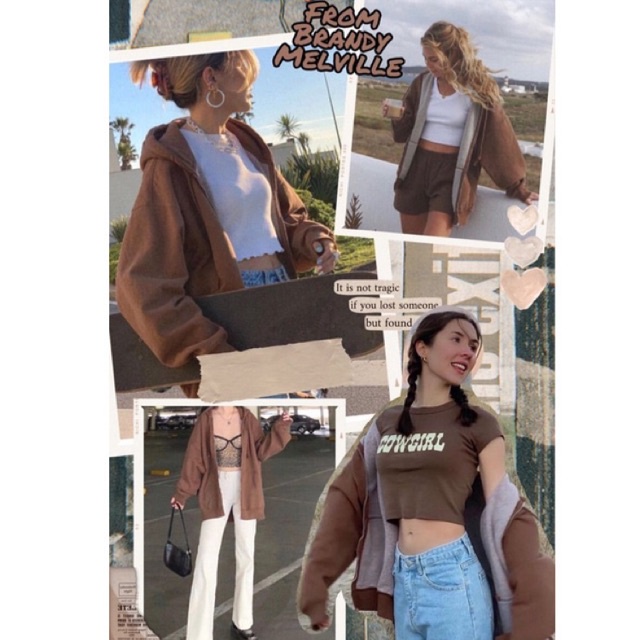Áo nỉ trùm đầu Christy hoodie [Brandy Melville] | BigBuy360 - bigbuy360.vn