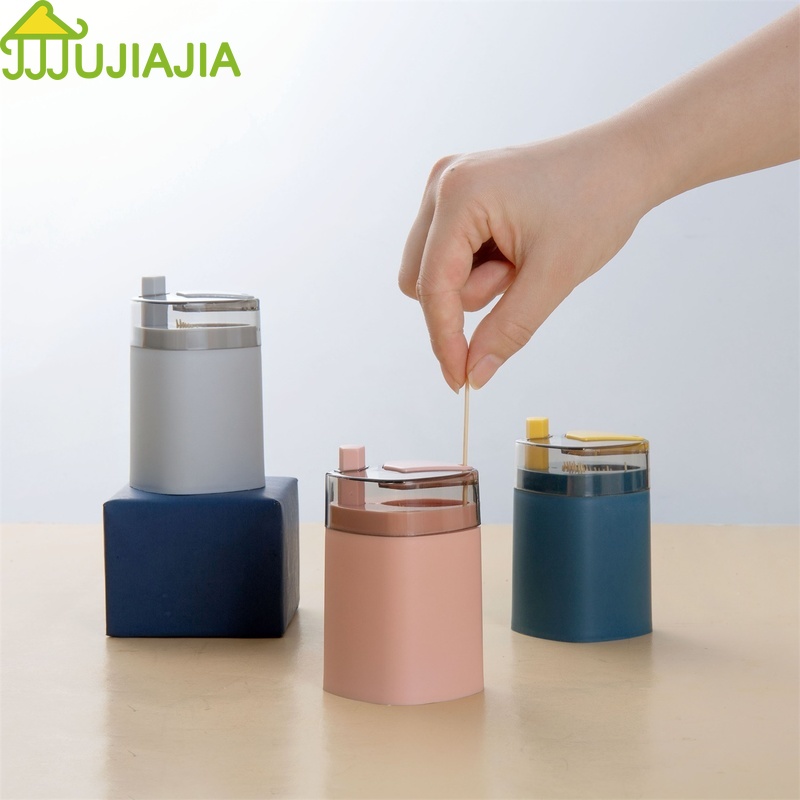 Hộp Nhấn Lấy Tăm Xỉa Răng JUJIAJIA Sáng Tạo Dành Cho Gia Đình