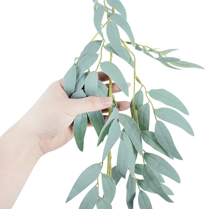 Cành Dây Olive , Dây lá Bạch Đàn, lá giả nhựa happy birthday phụ kiện trang trí sinh nhật