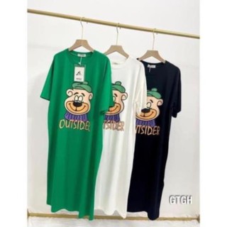 Váy suông - đầm suông cotton outside from rộng, dáng dài