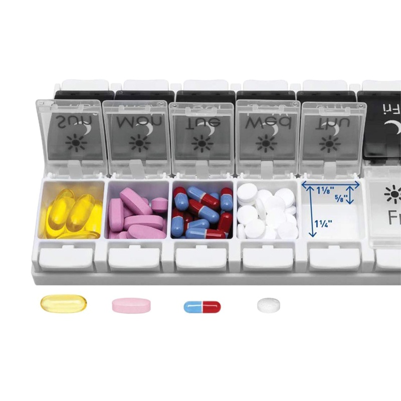 Hộp Đựng Thuốc / Máy Tính Bảng Bằng Nhựa Chống Ẩm Nhỏ Gọn Tiện Dụng