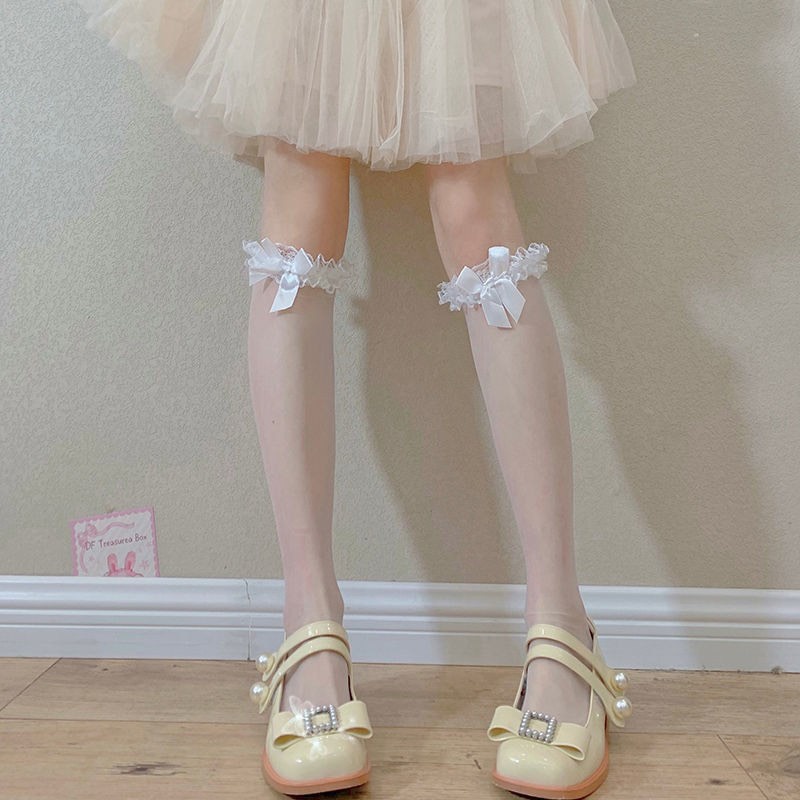 Tất Lolita ren nơ ngọt ngào