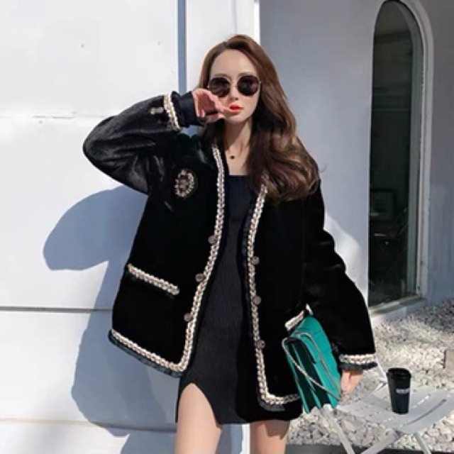 Áo khoác nhung-QCCC!