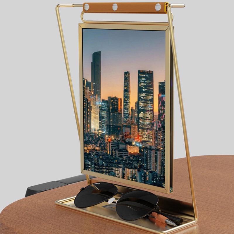 Giá Đỡ Khung Ảnh 8 Mặt Bằng Kim Loại Dùng Trưng Bày Số Bàn Tiệc Cưới