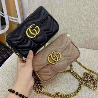 Túi đeo chéo da mềm dây xích