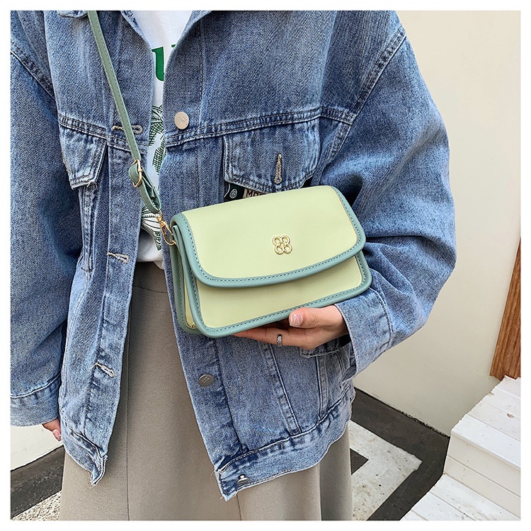 Màu Sắc Túi Đeo Chéo Vuông Nhỏ NB00263 Phong Cách retro