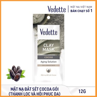 ❤️ MẶT NẠ ĐẤT SÉT BÙN 12g VEDETTE