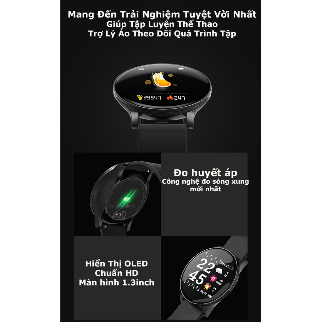 Đồng Hồ Thông Minh W8 - Smart Watch W8 Theo Dõi Sức Khỏe