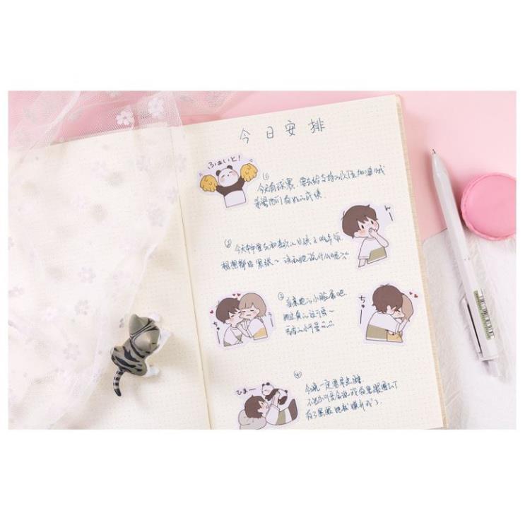 Bộ 45 Sticker Panda Dễ Thương E64