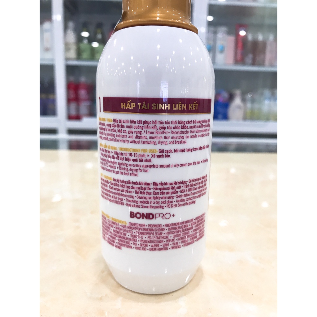 Dầu Gội-Kem Xả-Hấp Dầu Tái Sinh Phục Hồi Hư Tổn LAVOX Bondpro Reconstructor 300ml