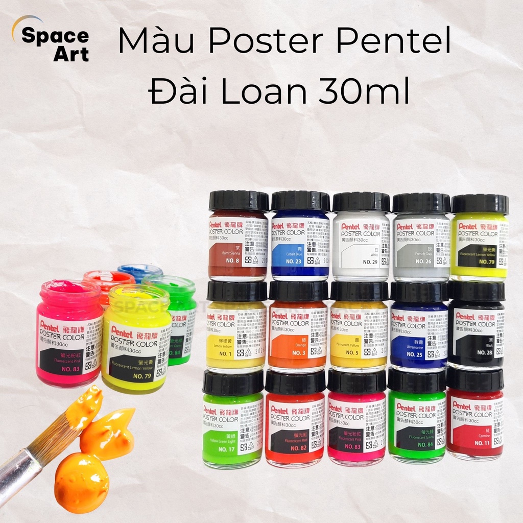 Màu Poster PENTEL Đài Loan 30ml