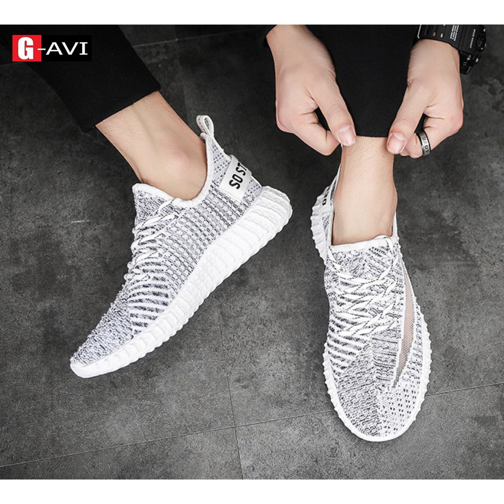 Giày nam sneaker Full box, giày thể thao vải dệt kiểu dáng trẻ trung, năng động chất liệu cao cấp bền đẹp Avi328