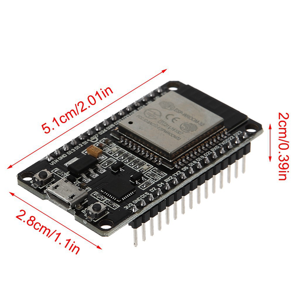 NodeMCU ESP32 Wifi BLE - CP2102- (kit thu phát IoT)