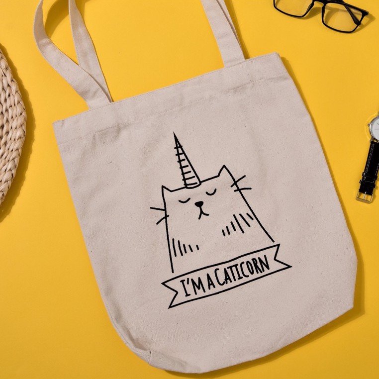 [Mã WAMT2405 giảm 10K đơn 0K] Túi tote vải canvas mềm in hình hoạ tiết | BigBuy360 - bigbuy360.vn