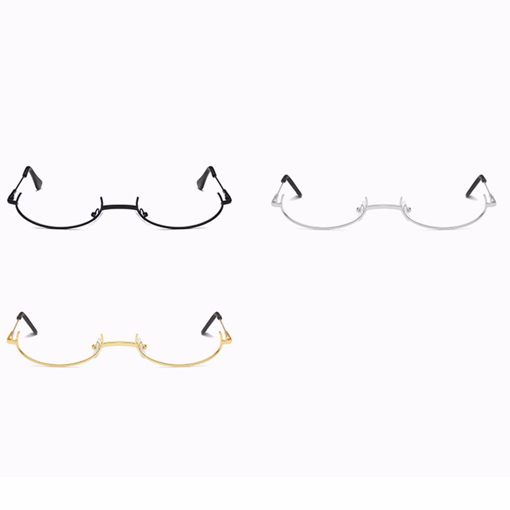 Mắt kính nửa gọng phong cách vintage thời trang Hàn Quốc