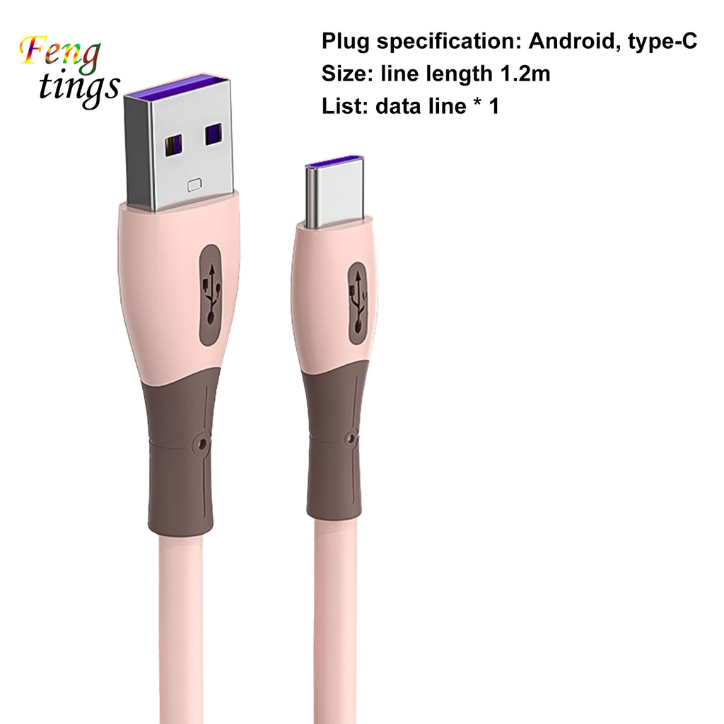 Dây cáp sạc và truyền dữ liệu cổng USB type C nhẹ thích hợp cho Android/Type-C/iOS