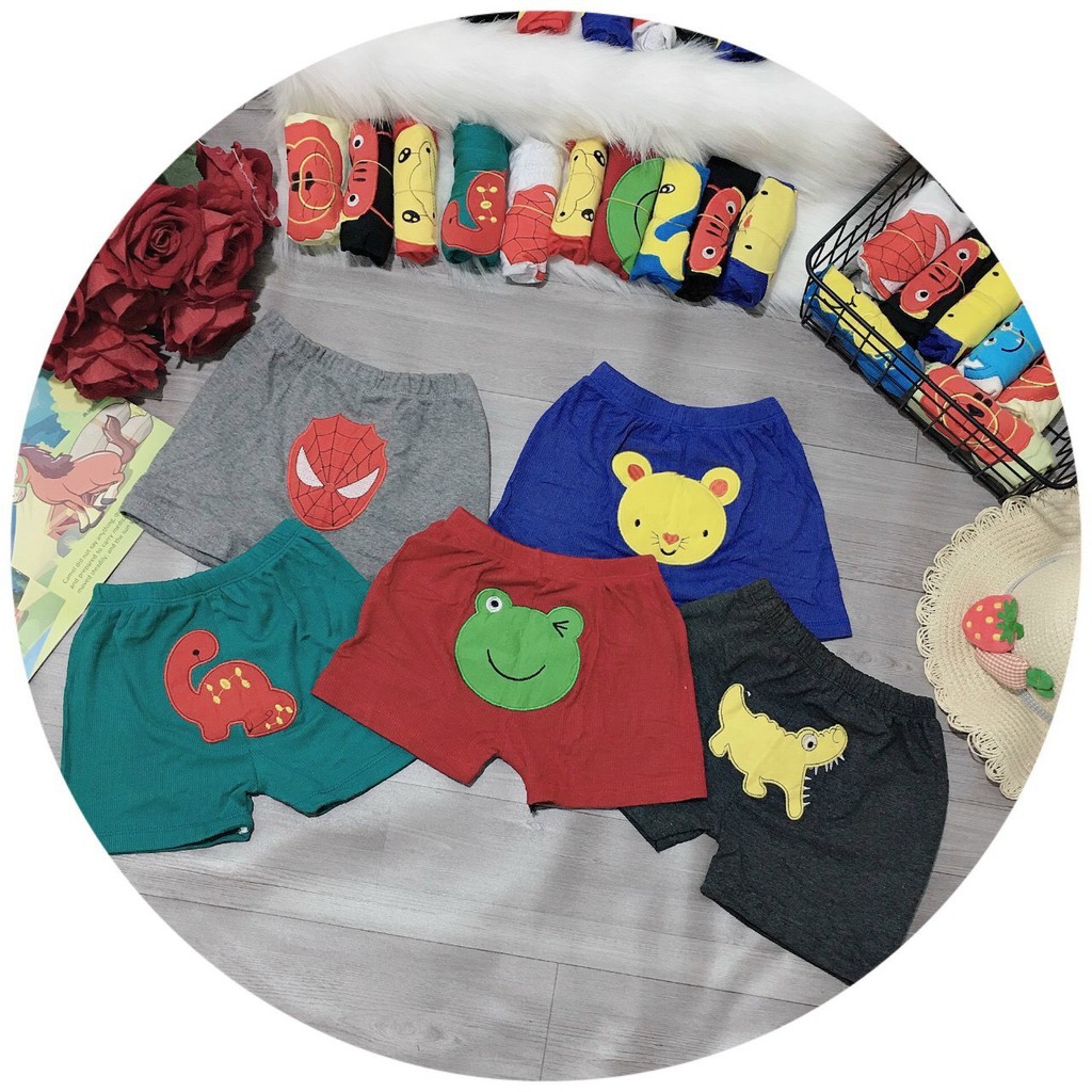 Quần Chục Bé Trai Bé Gái Cotton Mông Thú