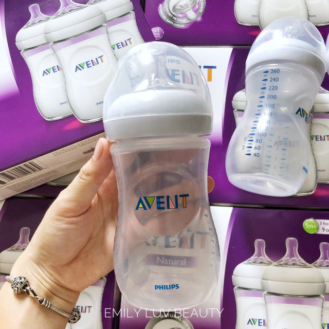 Bình sữa chống đầy hơi Avent Natural 125ml 260ml 330ml (SX TẠI ANH)