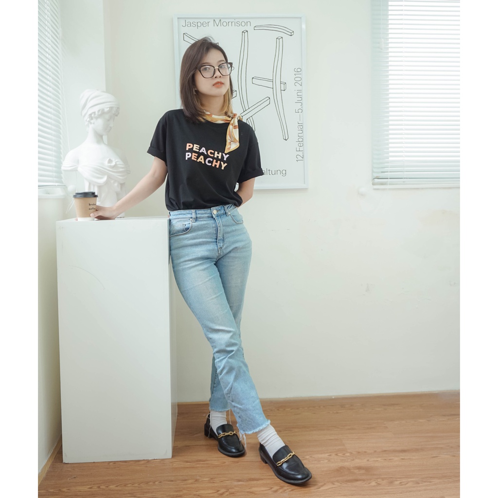 Áo phông Form chuẩn/ Cotton 100%/ Peachy